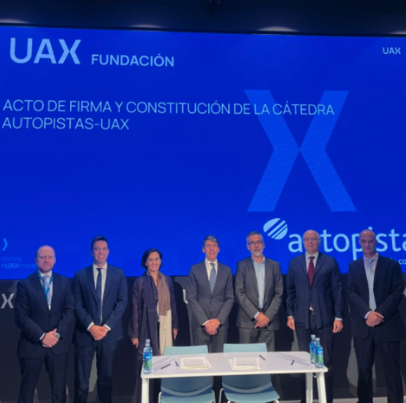 UAX and Autopistas Abertis sign a new chair to promote innovation in infrastructures and mobility